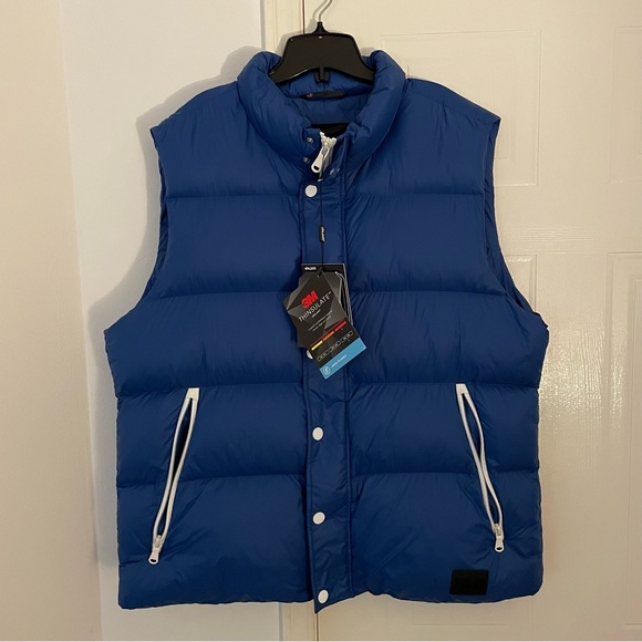 Pajar Sleeveless Puffer Vest Jacket Blue XL - Picture 2 of 10